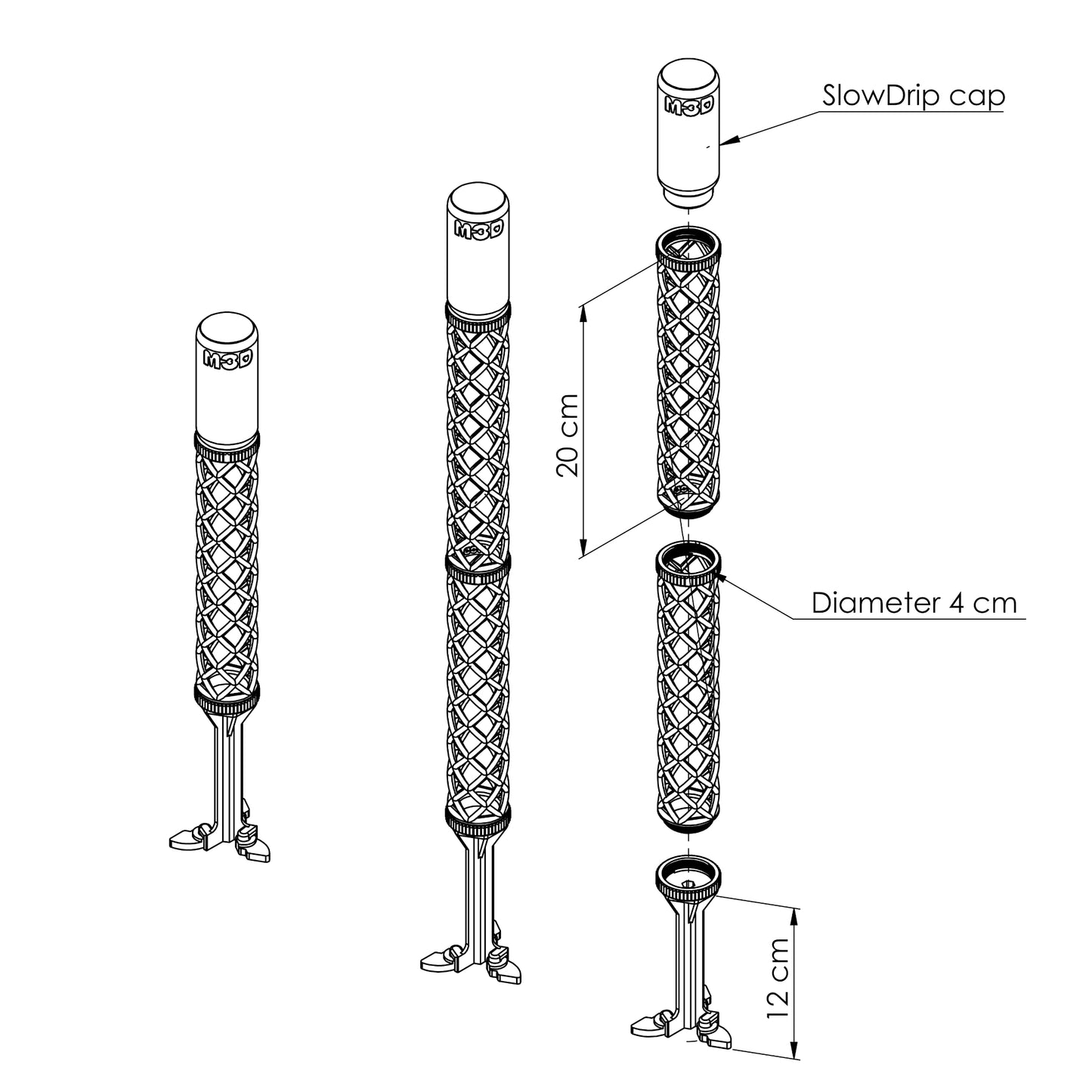 L-Line Modular Moss Pole