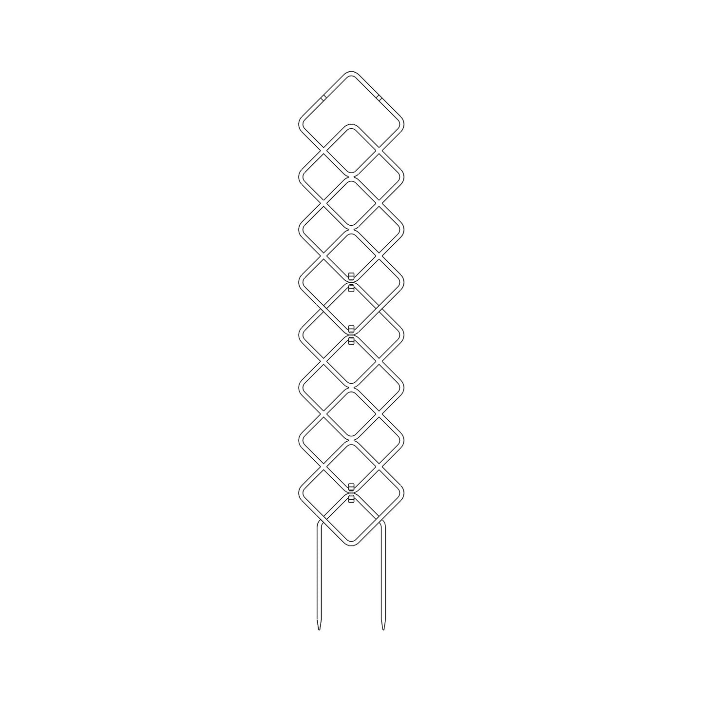 Squircle Trellis - 10 cm across, 1 cm thick