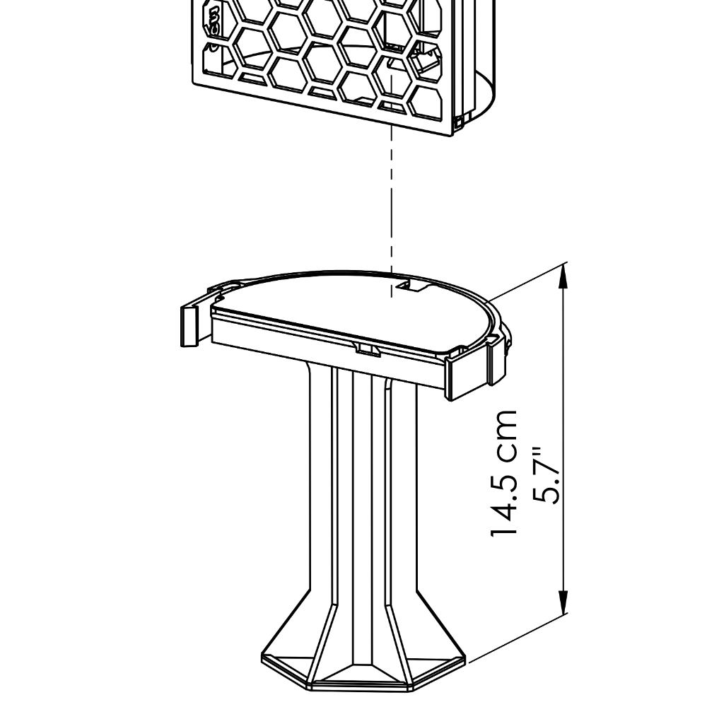 D-Pole Base - Anchor or Stake