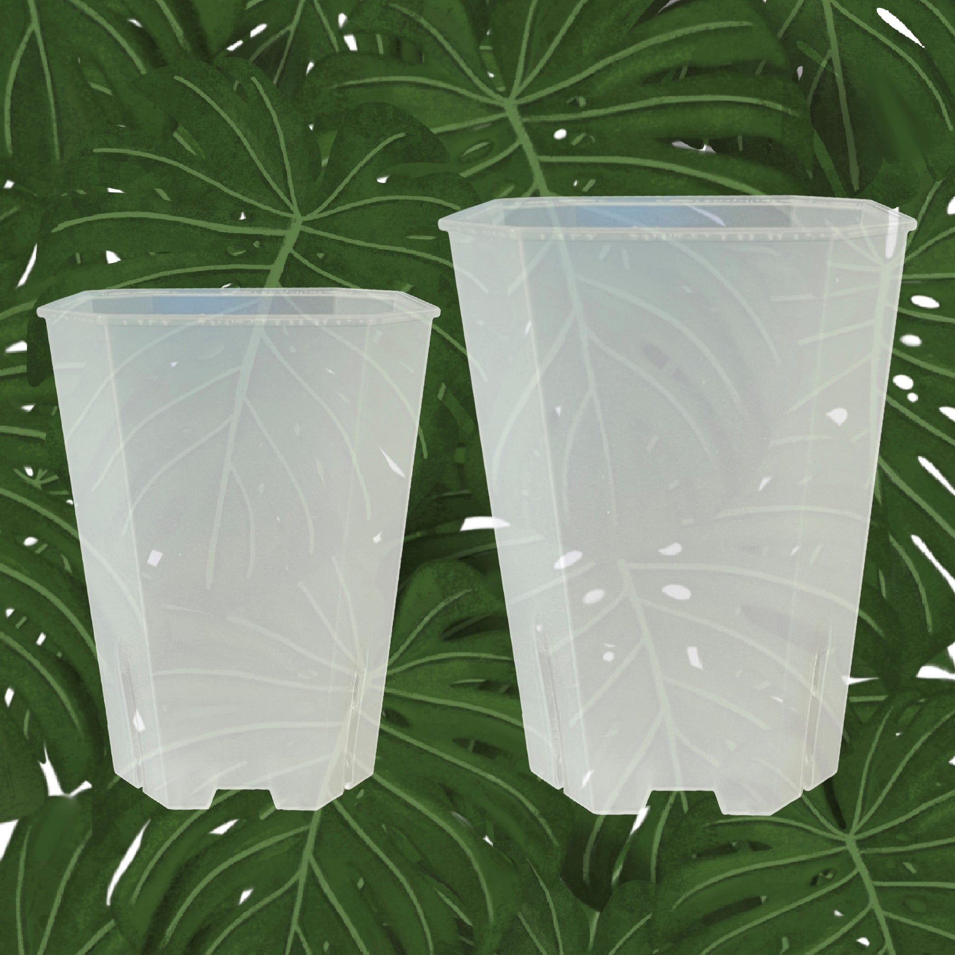 Tower pot size comparison