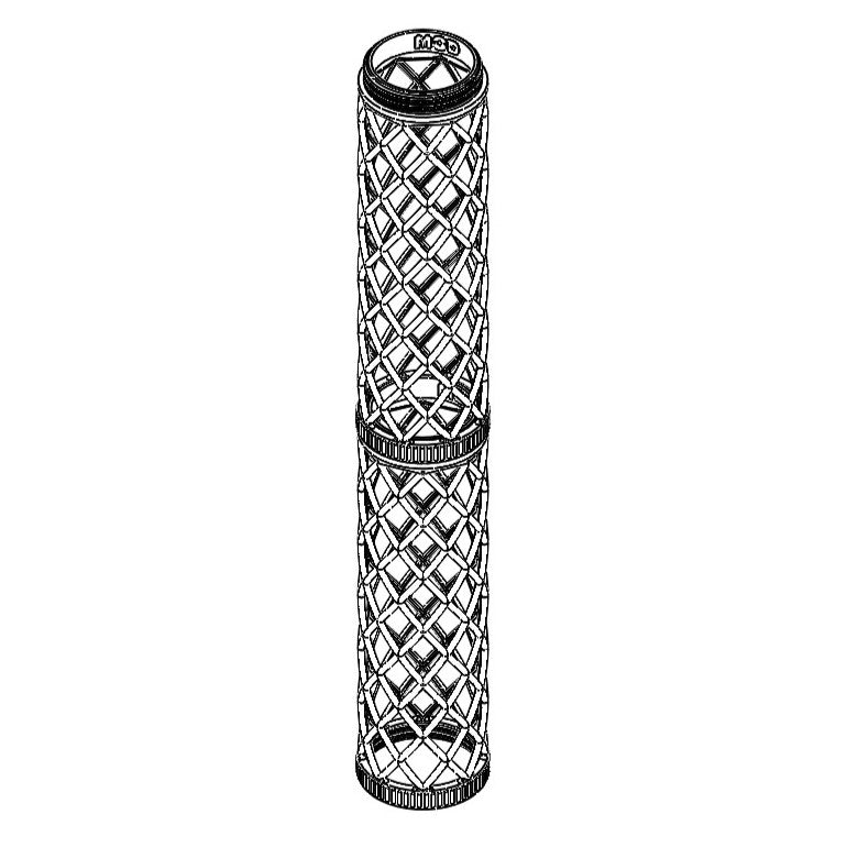 Diagram view of an XXL sized moss pole sections