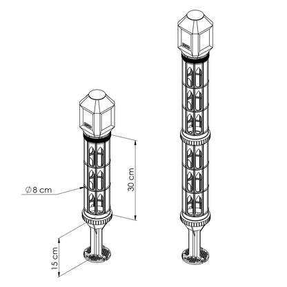XXL Modular Moss Pole Kit - La Turra (Tower Design)