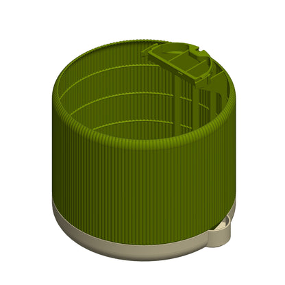 Anchor Planter for D-Shaped Moss Pole: 12 L (Ribbed Design)