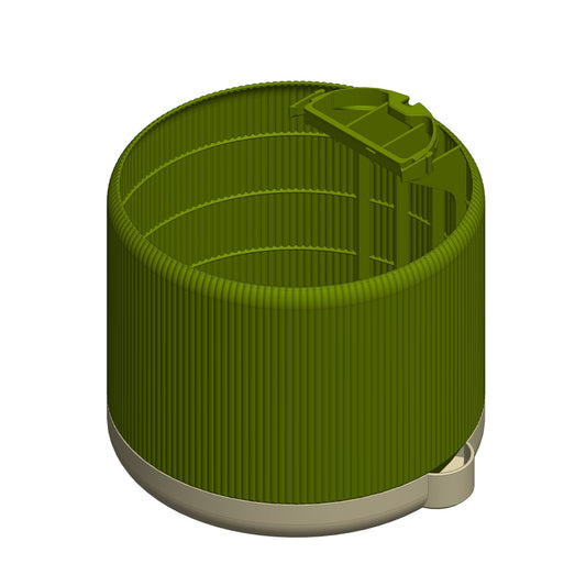 Anchor Planter for D-Shaped Moss Pole: 12 L (Ribbed Design)