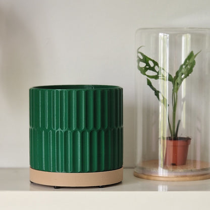 plant pots w/ center pole 2L Planter + XL Moss Pole: Integrated innovative plant pot & moss pole – Mythos3Design