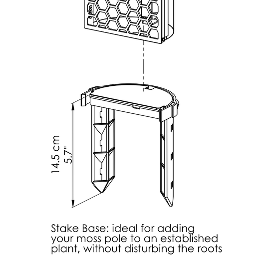 Spare D-Pole Base - Anchor or Stake